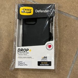 New Otter Box Defender iPhone 12 & Pro black case